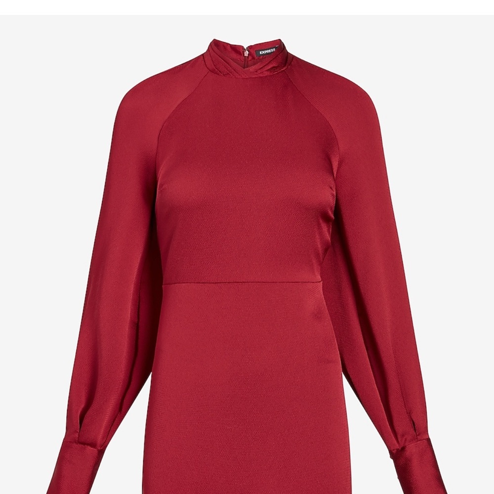 NWT. This seasons Express red balloon sleeve dress. Perfect for the holidays.